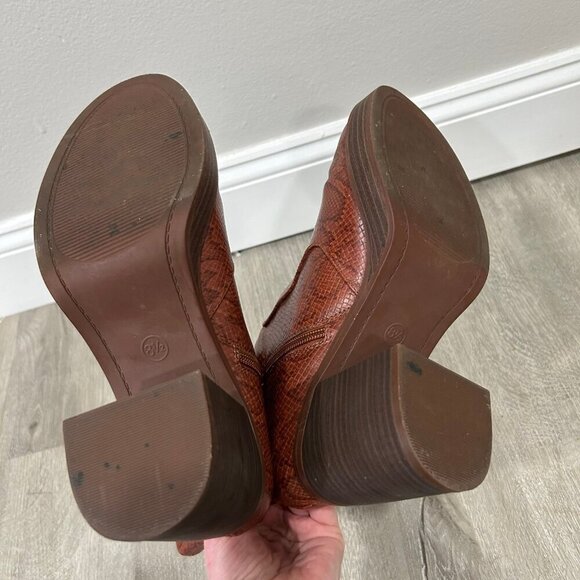 Women's Universal Thread Shoes Jenna Platform Boots Brown Patterns Size 8.5 - Picture 5 of 8